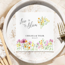 Liebe ist in Bloom Wildblume Meadow Floral Wedding