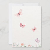 Liebe ist in Bloom Wildblume Spring Brautparty Einladung (Rückseite)