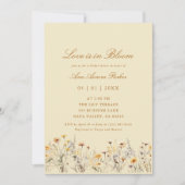 Liebe ist in blühendem Brautparty Einladung (Vorderseite)