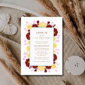 Liebe ist in blühendem, elegantem Brautparty Einladung