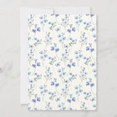 Liebe ist in blühenden Wildblume Blumenkohl Brautp Einladung (Rückseite)