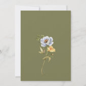 Liebe ist in blühenden Wildblumen Brautparty Einladung (Rückseite)