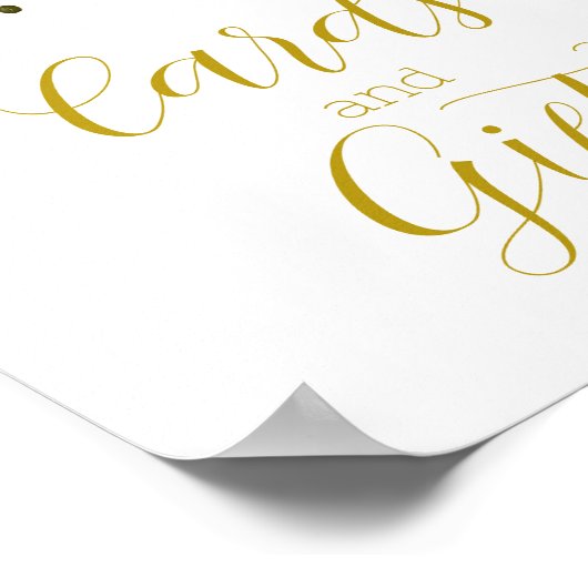 Liebe ist in Blumenkarten und Geschenkzeichen Poster (Ecke)