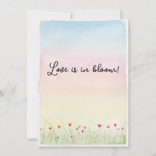 Liebe ist in Blüte Feiertagskarte