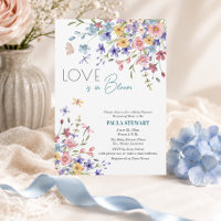 Liebe ist in Blüte Libellen Blaue Babyparty