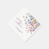 Liebe ist in Blüte Libellen Brautparty Serviette (Ecke)