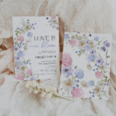 Liebe ist in Blüteneinladung | Brautparty Einladung