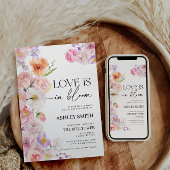Liebe ist in Blüteneinladung | Floral Fiesta Einladung