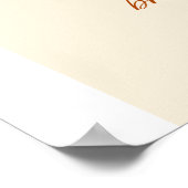 Liebe ist in Blütenflora Brautparty Begrüßungszeic Poster (Ecke)