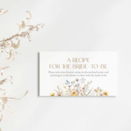 Liebe ist in Blütenrezept Wildblume für die Braut Begleitkarte