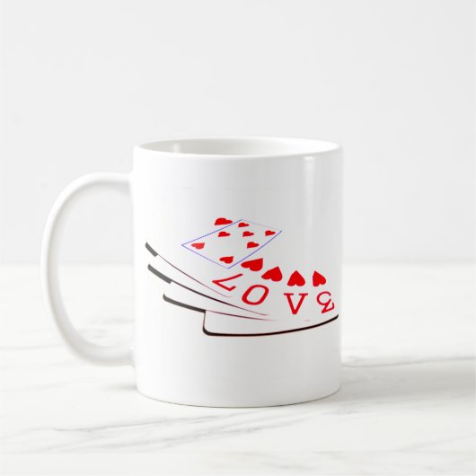 Liebe ist in den Karten Kaffeetasse (Links)