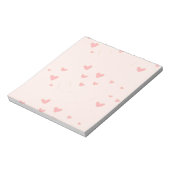 Liebe ist in den rosa Herzen Notizblock (Rotiert)