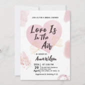 Liebe ist in der Air Bridal Dusche Einladungen (Vorderseite)