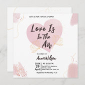 Liebe ist in der Air Bridal Dusche Einladungen (Vorne/Hinten)