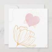 Liebe ist in der Air Bridal Dusche Einladungen (Rückseite)