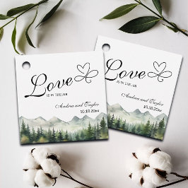 Liebe ist in der Air Elegant Wedding Geschenkanhänger