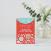 Liebe ist in der Air Feedback Chubby Business Card Visitenkarte (Stehend Vorderseite)