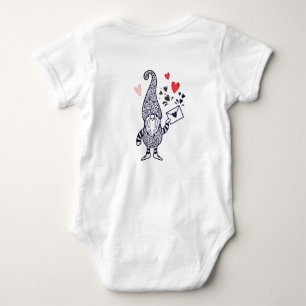Liebe ist in der Air Gnomes in einem Heißluftballo Baby Strampler