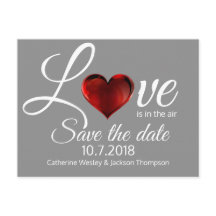 Liebe ist in der Air Save the Date Post Card