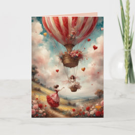 Liebe ist in der Air Valentine Grußkarte Dankeskarte