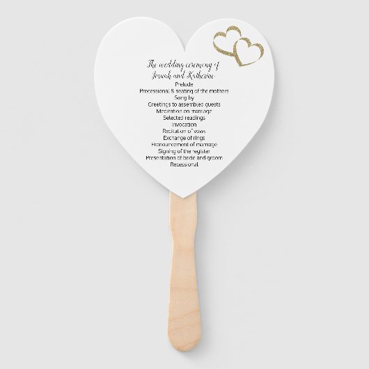 Liebe ist in der Air Wedding Program Fan Fächer (Rückseite)