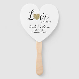 Liebe ist in der Air Wedding Program Fan Fächer