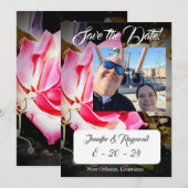 Liebe ist in der Blaufenhochzeit Save The Date (Vorne/Hinten)