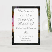 Liebe ist in der Bloom Nuptial Mass mit Foto Programm (Vorderseite)