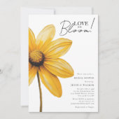 Liebe ist in der Blüte minimales blumengeschmückte Einladung (Vorderseite)