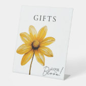 Liebe ist in der Blüte minimales blumengeschmückte Sockelschild (Vorderseite)