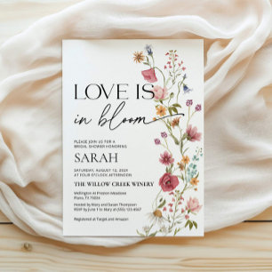 Liebe ist in der Blüteneinladung   Brautparty Einl Einladung