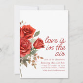 Liebe ist in der Einladung der Flugengagierungspar (Vorderseite)