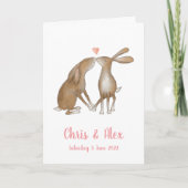 Liebe ist in der Hochzeitskarte Karte (Vorderseite)