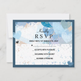 LIEBE IST IN DER Jüdischen AIR-Hochzeitseinladung RSVP Karte