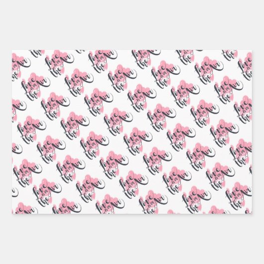 Liebe ist in der Luft, Be Mine, ich Liebe Sie Geschenkpapier Set (Vorderseite 2)