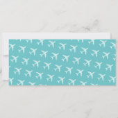 Liebe ist in der Luft Boarding Pass Wedding Einladung (Rückseite)