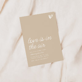 Liebe ist in der Luft Brautparty einladen Einladung