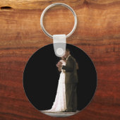 Liebe ist in der Luft, das erste Paar tanzen Schlüsselanhänger (Vorderseite)