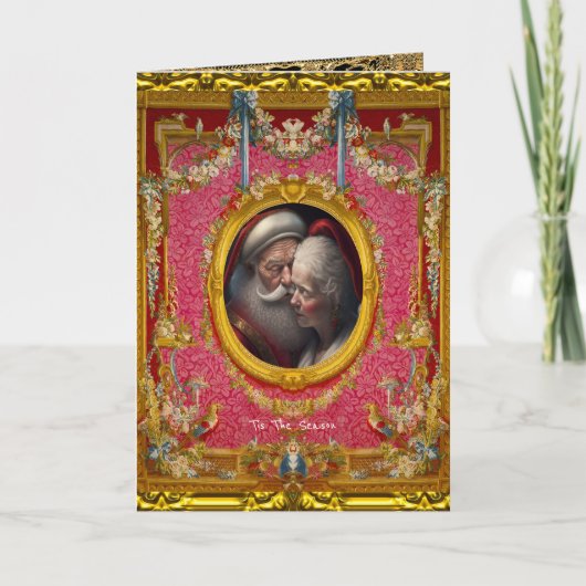 Liebe ist in der Luft Dies ist die Jahreszeit Weih Karte (Vorderseite)