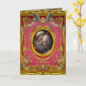 Liebe ist in der Luft Dies ist die Jahreszeit Weih Karte (Gelbe Blume)