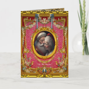 Liebe ist in der Luft Dies ist die Jahreszeit Weih Karte