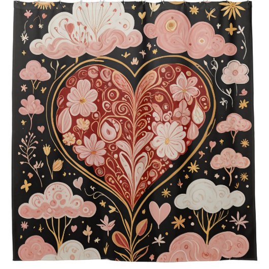 Liebe ist in der Luft Duschvorhang (Vorderseite)