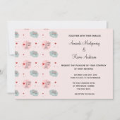 Liebe ist in der Luft Eiffelturm und Hearts Weddin Einladung (Vorderseite)