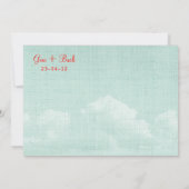 Liebe ist in der Luft Einladung (Rückseite)