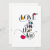 Liebe ist in der Luft Einladung (Vorne/Hinten)