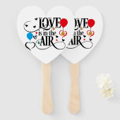 Liebe ist in der Luft Fächer (Vorne und Hinten)