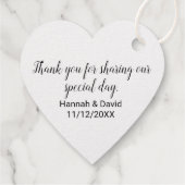 Liebe ist in der Luft Geschenkanhänger (Rückseite)