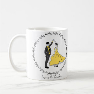 "Liebe ist in der Luft" glückliches Paar, Happy We Kaffeetasse