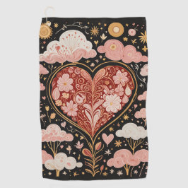 Liebe ist in der Luft Golfhandtuch