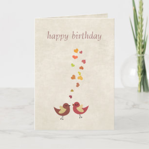 Liebe ist in der Luft Happy Birthday Card Karte